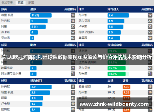 凯恩欧冠对阵阿根廷球队数据表现深度解读与价值评估战术影响分析 凯恩欧冠对阵阿根廷球队数据表现深度解读与价值评估战术影响分析